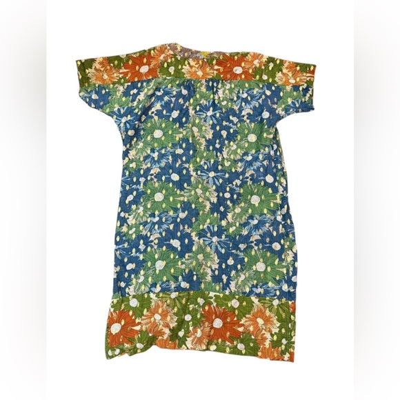 Anthropologie Current Air Floral Shine Duster Kimono in Olive in One Size - Picture 7 of 8